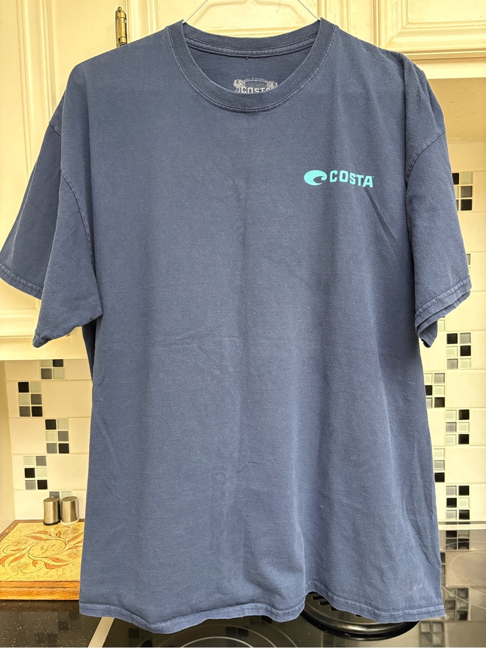 Costa Men’s T-Shirt Size XXL. Navy Blue.